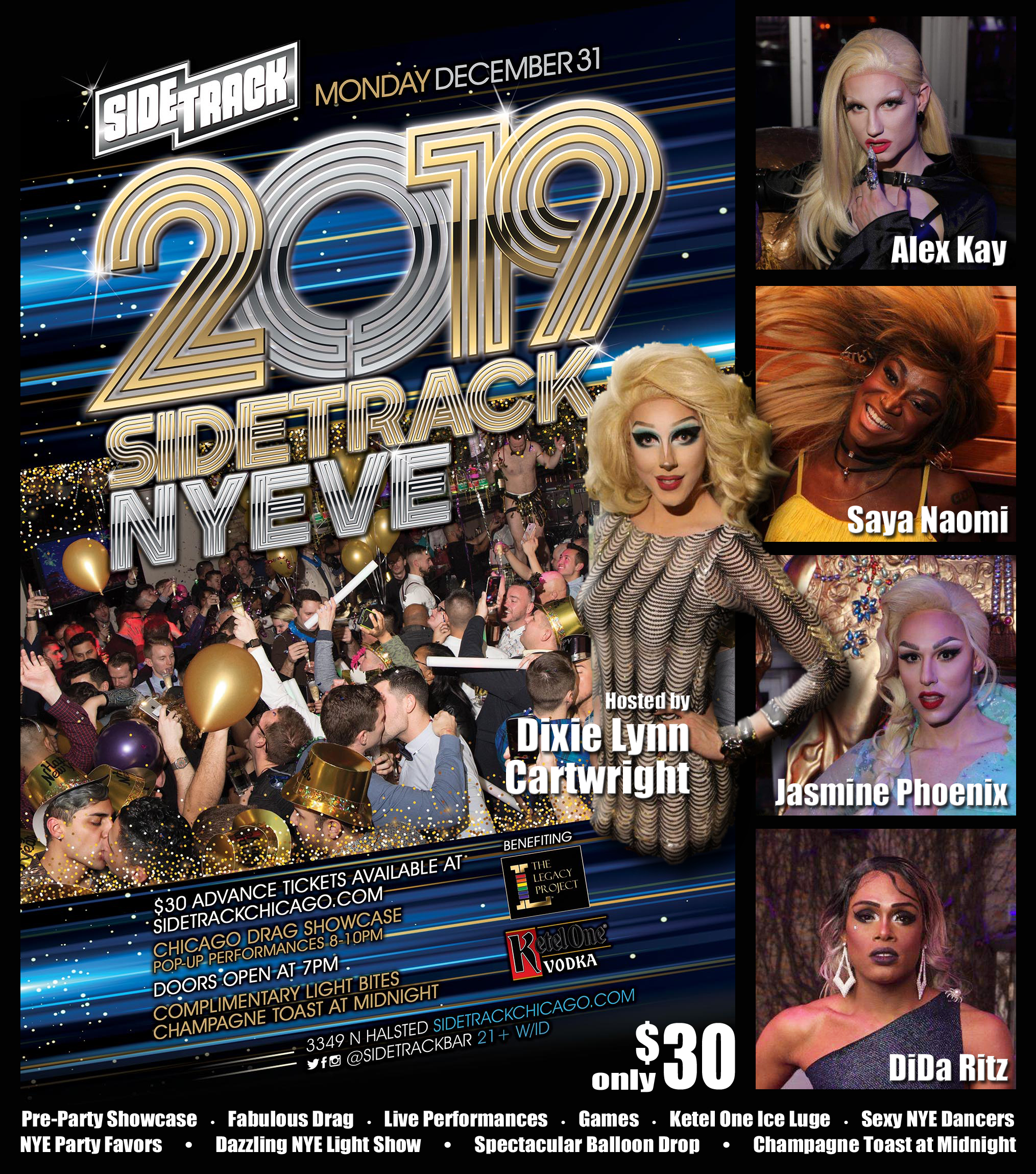 2019 NEW YEARS EVE The Legacy Project at Sidetrack